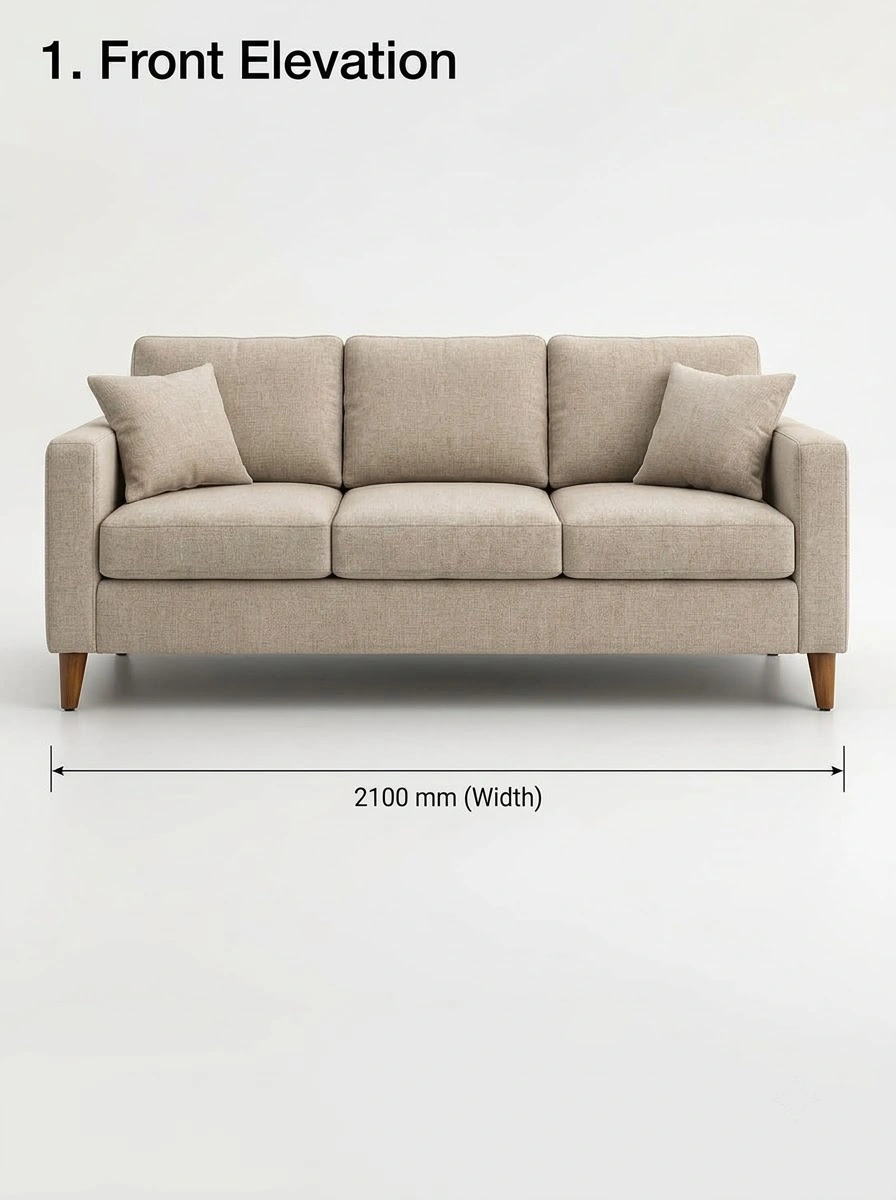 Made-to-Order 3-Seater Sofa